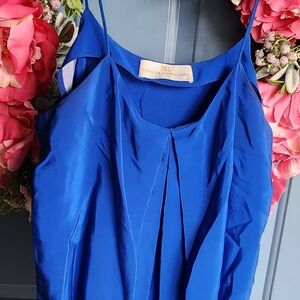Amanda Uprichard Royal Blue Spaghetti Strap Dress